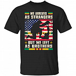 We Arrived As Strangers Tshirt, Black, Unisex T-Shirt