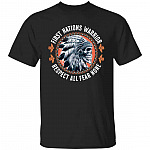 First Nations Warrior Tshirt, Black, Unisex T-Shirt