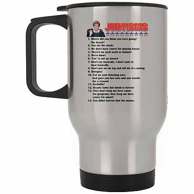 14 oz. Silver Travel Mug