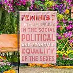 2TM. Feminist-30x40 Garden Flag Mockup 4