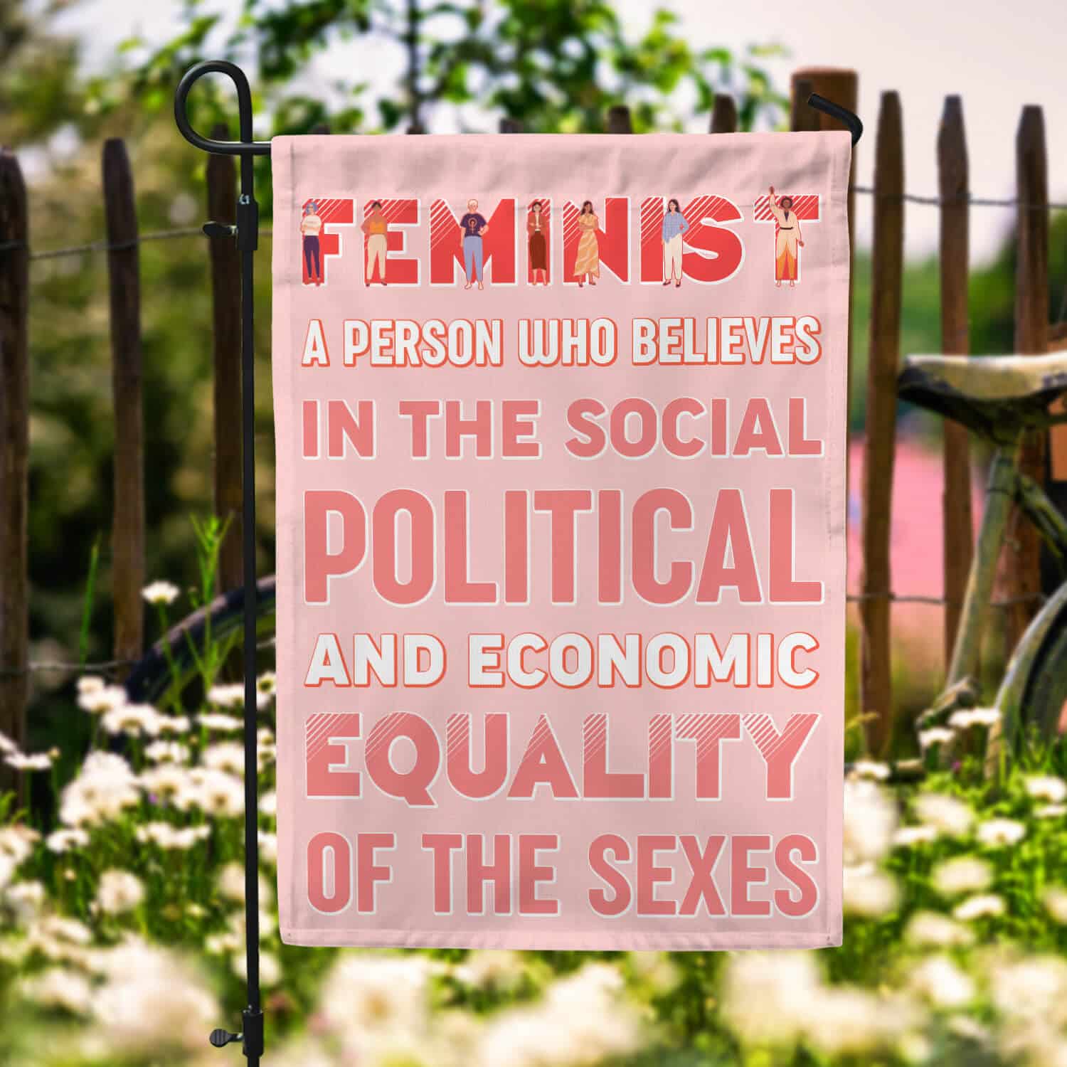 2TM. Feminist-30x40 Garden Flag Mockup 6