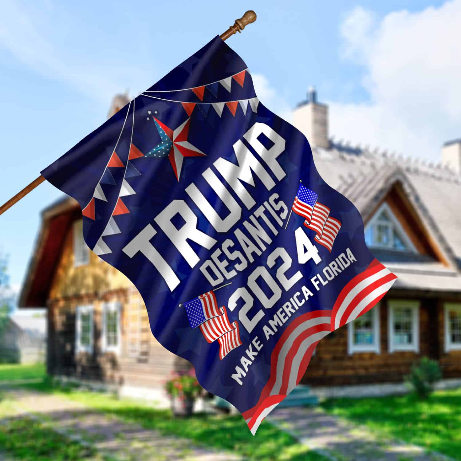 30x40 House Flag Mockup 5