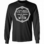be a witch hoodie, Black, Long Sleeve