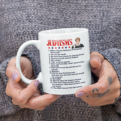 Alternative view of Judyisms Quotes Coffee Mug - Funny Judge Judy Sheindlin Travel Bottle