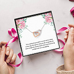 To Be Nobody but Yourself in A World Which Is Doing Its Best Day and Night Interlocking Hearts Pendant Necklace