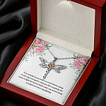 To Be Nobody but Yourself in A World Which Is Doing Its Best Day and Night Dragonfly Pendant Necklace