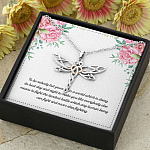 To Be Nobody but Yourself in A World Which Is Doing Its Best Day and Night Dragonfly Pendant Necklace