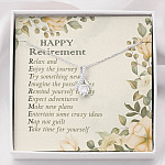 Happy Retirement Take Time For Yourself Alluring Beauty Necklace - Farewell Goodbye Jewelry Gifts - Alluring Beauty Necklace