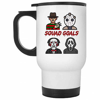 14 oz. White Travel Mug