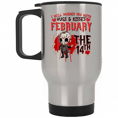 14 oz. Silver Travel Mug