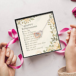 Happy Retirement Take Time For Yourself Interlocking Hearts Pendant Necklace - Farewell Goodbye Jewelry Gifts