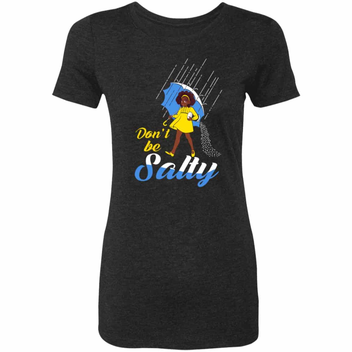 salty, Vintage Black, Premium Ladies T-Shirt