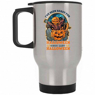14 oz. Silver Travel Mug