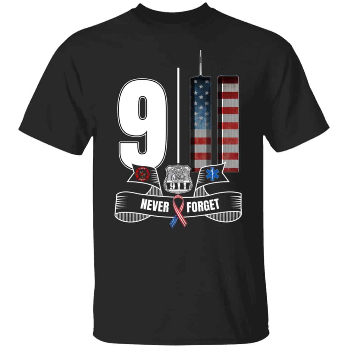 911 never forget shirt, Black, Unisex T-Shirt 911 never forget shirt, Black, Unisex T-Shirt