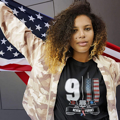 Alternative view of 911 Never Forget Shirt - All Gave Some Some Gave All 20 Years Anniversary Shirt - 9/11 20th Anniversary Shirt