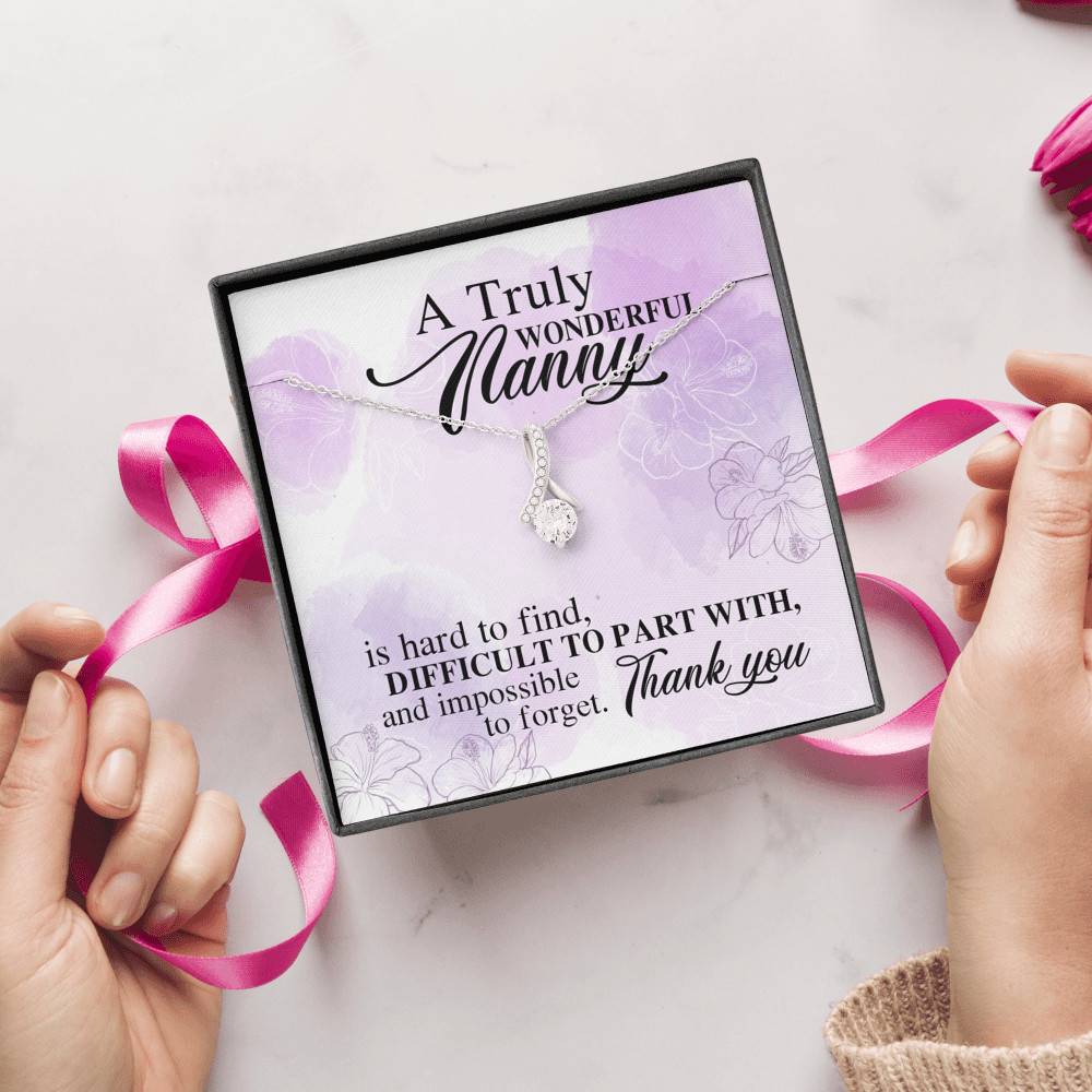 A Truly Wonderful Nanny Is Hard To Find Difficult To Part With Alluring Beauty Necklace - Goodbye Nanny Gift