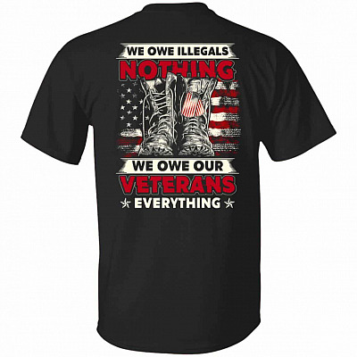 we owe illegals shirt, Black, Unisex T-Shirt