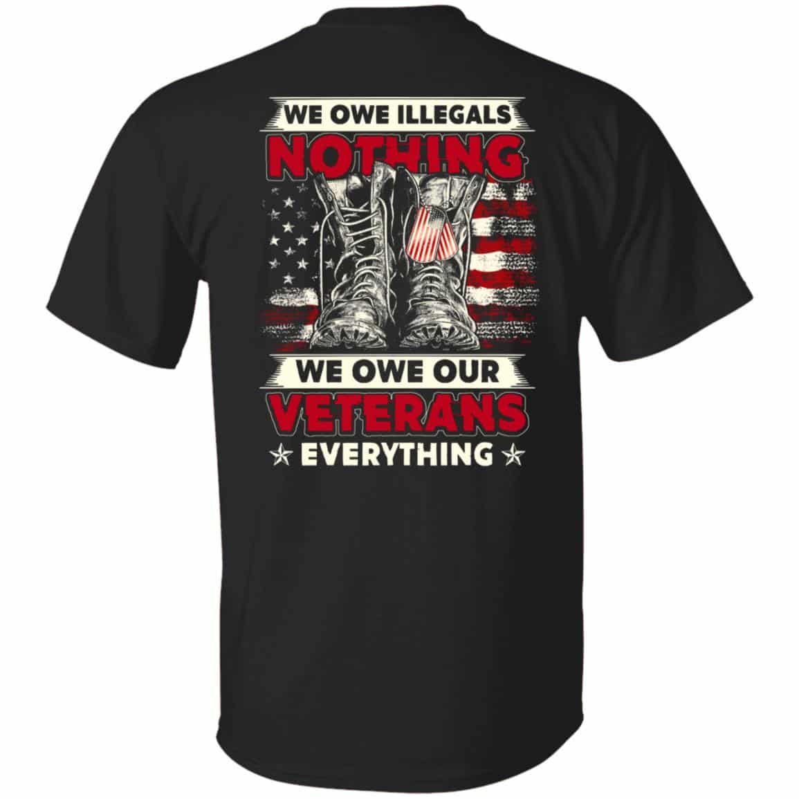 we owe illegals shirt, Black, Unisex T-Shirt