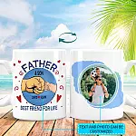 Personalized Photo Father and Son Best Friend For Life Double-Sided Ceramic Coffee Mug - Beer Stein