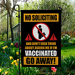 1O. No Soliciting Flag-30x40 Garden Flag Mockup 5