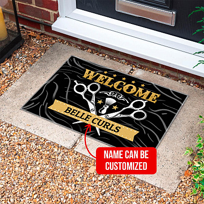 Alternative view of Personalized Name Beauty Salon Doormat - Outdoor Indoor Doormat