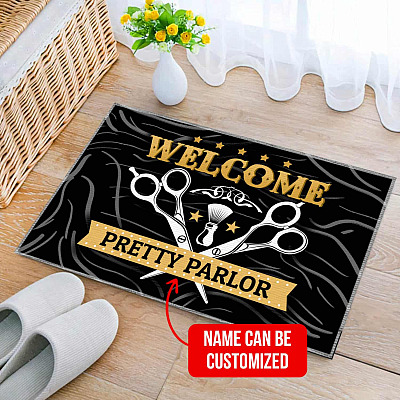 Personalized Name Beauty Salon Doormat - Outdoor Indoor Doormat