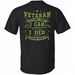 Veteran I Can tee, Black, Unisex T-Shirt Veteran I Can tee, Black, Unisex T-Shirt