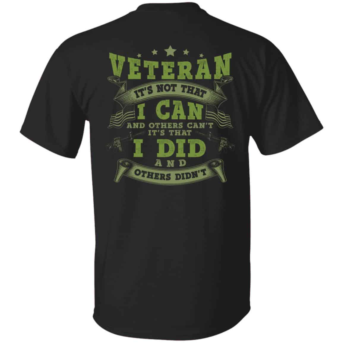 Veteran I Can tee, Black, Unisex T-Shirt Veteran I Can tee, Black, Unisex T-Shirt