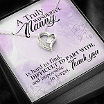 A Truly Wonderful Nanny Is Hard To Find Difficult To Part With Forever Love Heart Pendant Necklace - Goodbye Nanny Gift