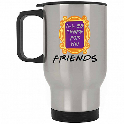 14 oz. Silver Travel Mug