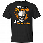 Early For Halloween tee, Black, Unisex T-Shirt