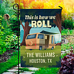 8NH.To Be Nobody (Sample Design) Garden Flag Mockup 1