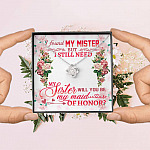 Will You Be My Maid Of Honor Love Knot Necklace - Maid Of Honor Proposal Wedding Gift From Bride