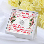 Will You Be My Maid Of Honor Love Knot Necklace - Maid Of Honor Proposal Wedding Gift From Bride