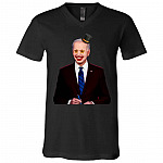 biden, Black, V-Neck T-Shirt