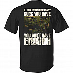 many gun shirt, Black, Unisex T-Shirt