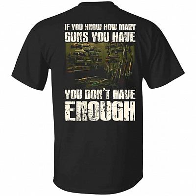 many gun shirt, Black, Unisex T-Shirt