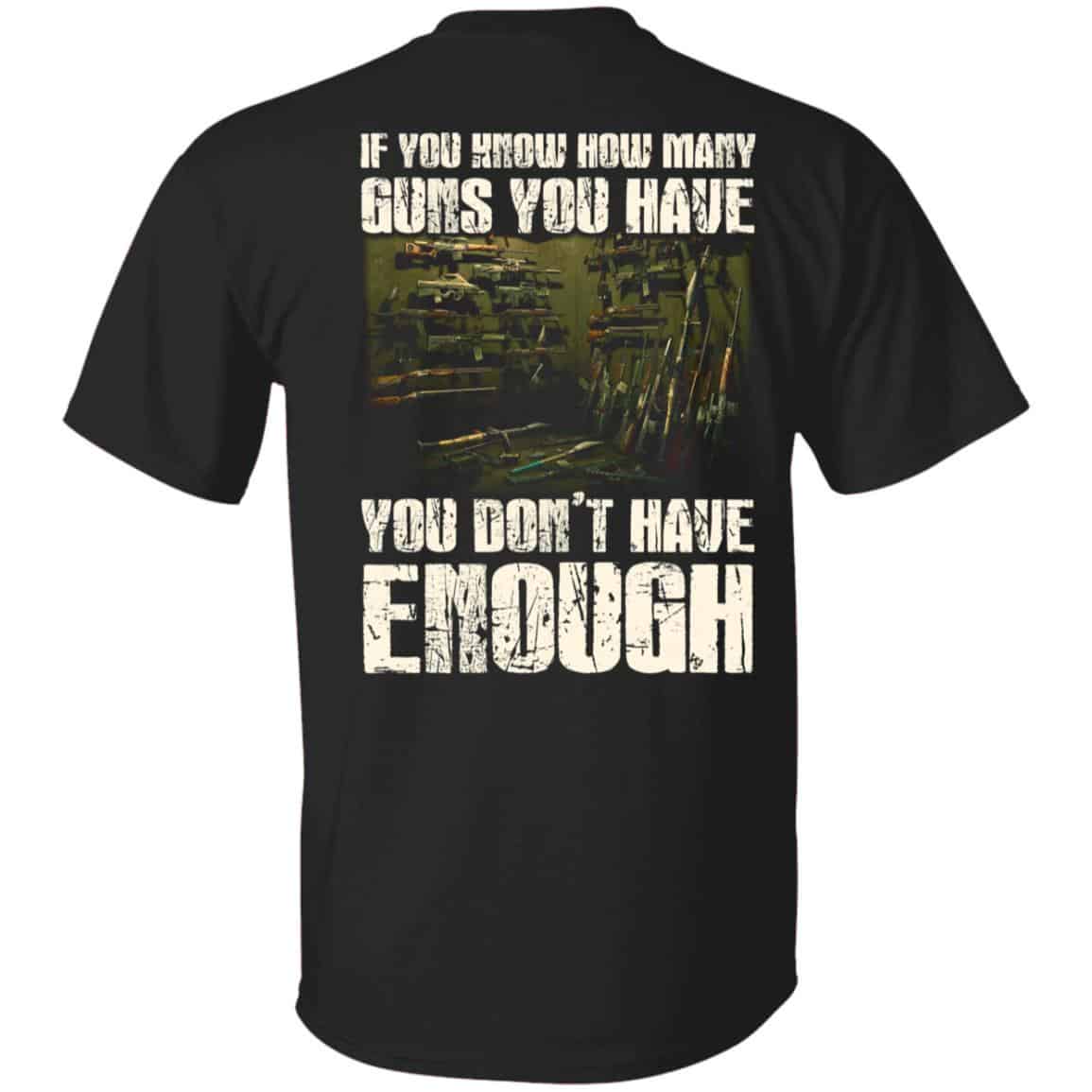 many gun shirt, Black, Unisex T-Shirt