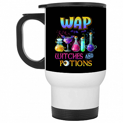 14 oz. White Travel Mug