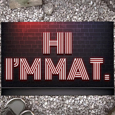 Hi I'm Mat Doormat - Hi Im Mat Housewarming Present Funny Welcome Rug Entrance Decorative Doormat