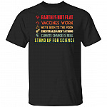 Stand Up For Science tee, Black, Unisex T-Shirt