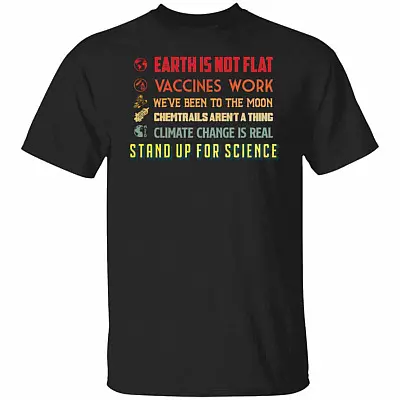 Stand Up For Science tee, Black, Unisex T-Shirt