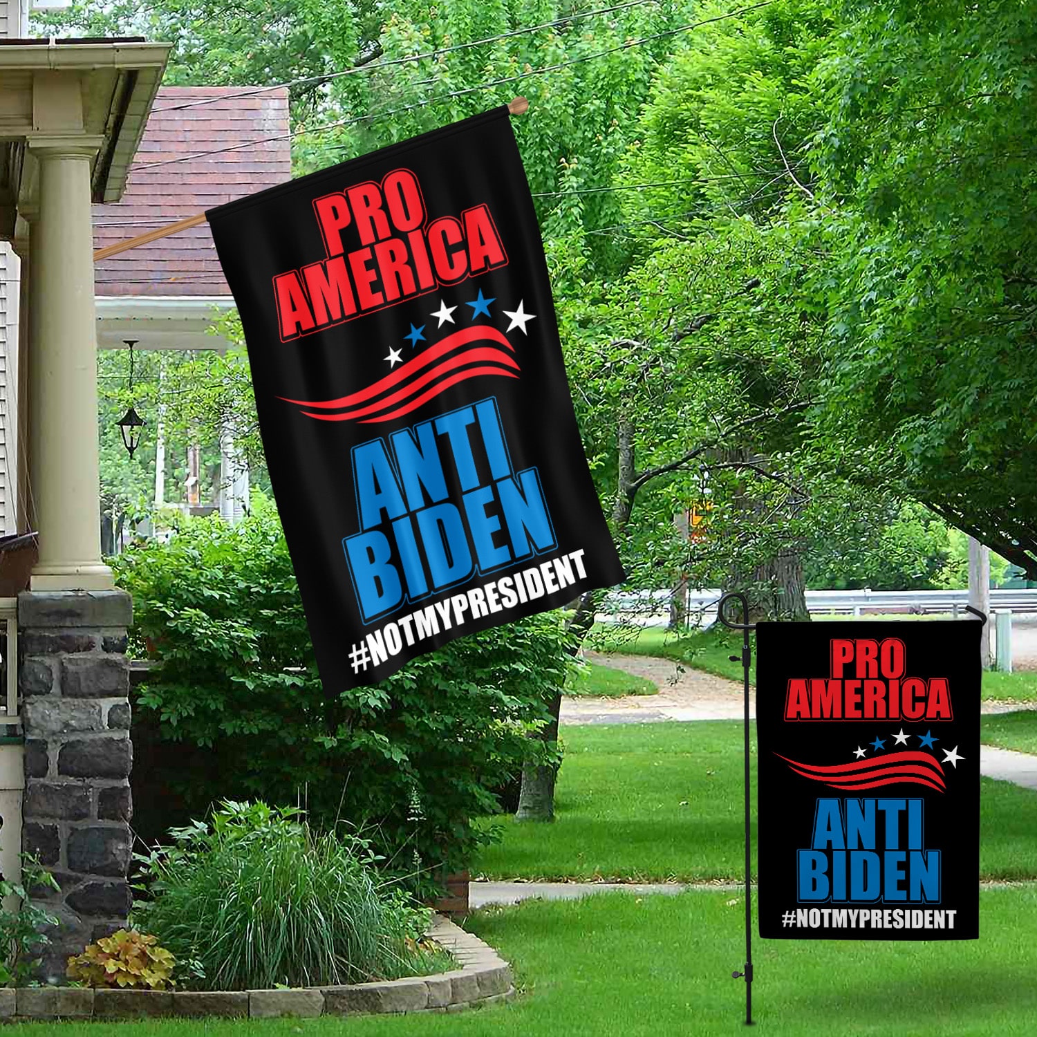 8MH. Pro Anti Biden 30x40 Garden & House Mockup 1