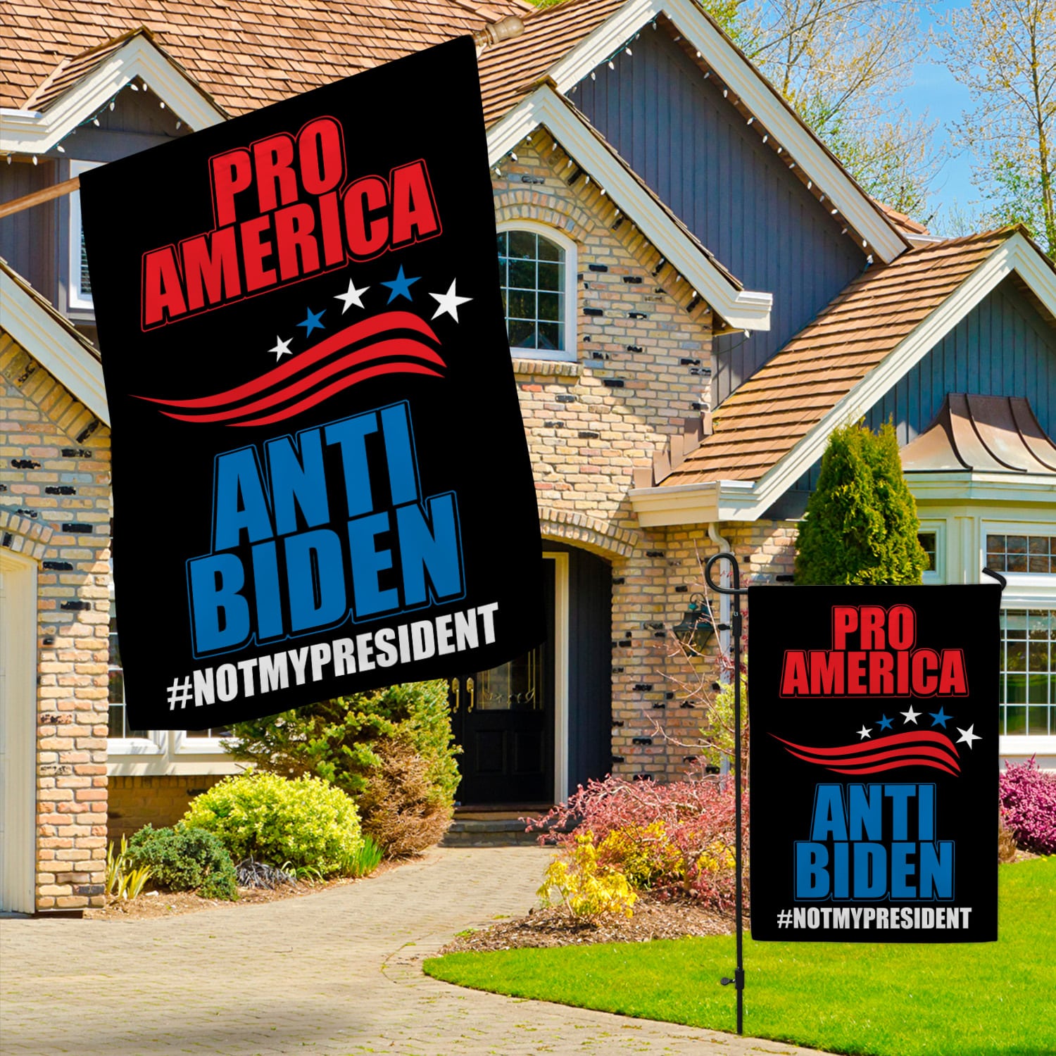 8MH. Pro Anti Biden 30x40 Garden & House Mockup 3