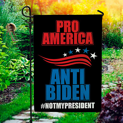 Pro American Anti Biden Garden Flag - House Flag - Anti Biden Flag