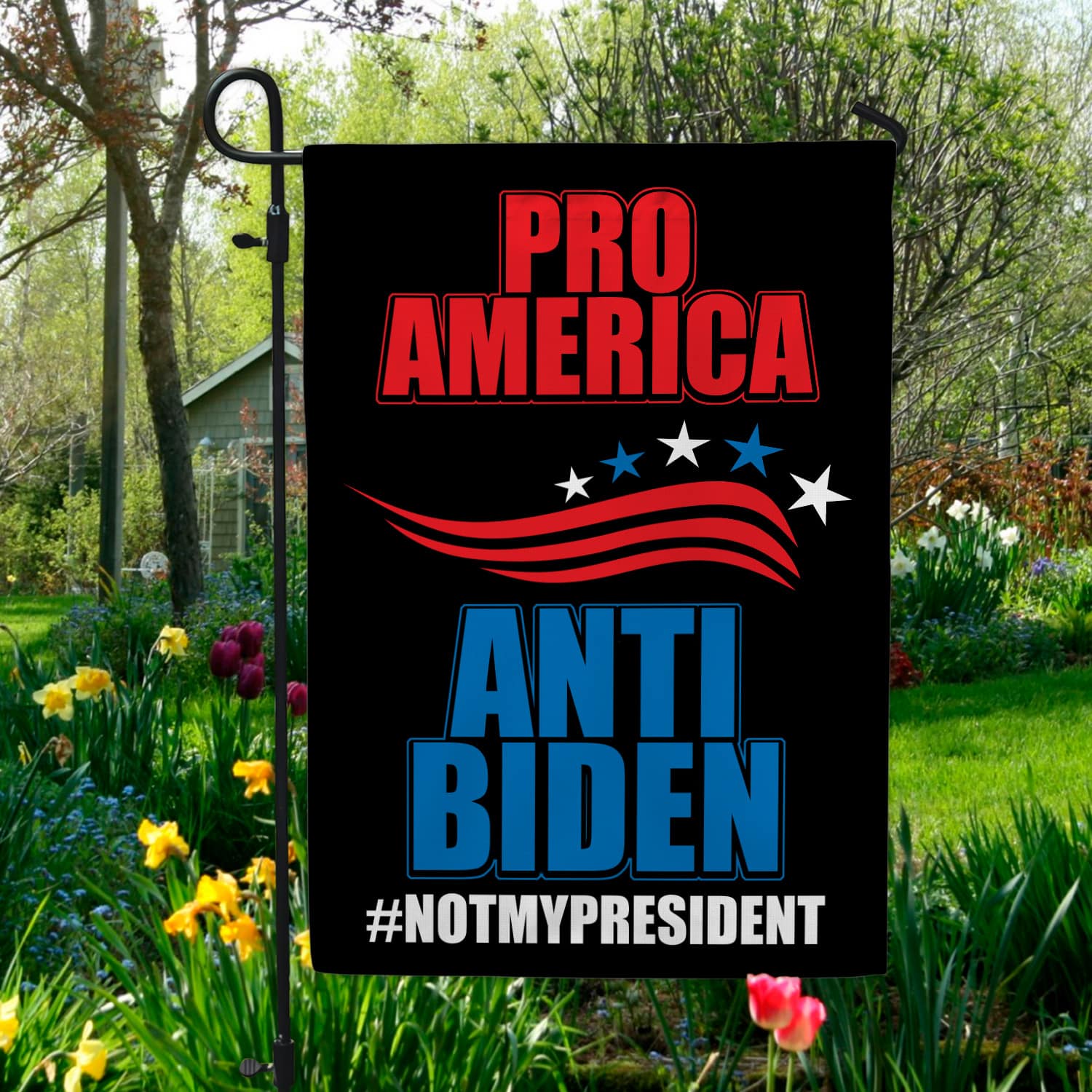 8MH. Pro Anti Biden 30x40 Garden Flag Mockup 5