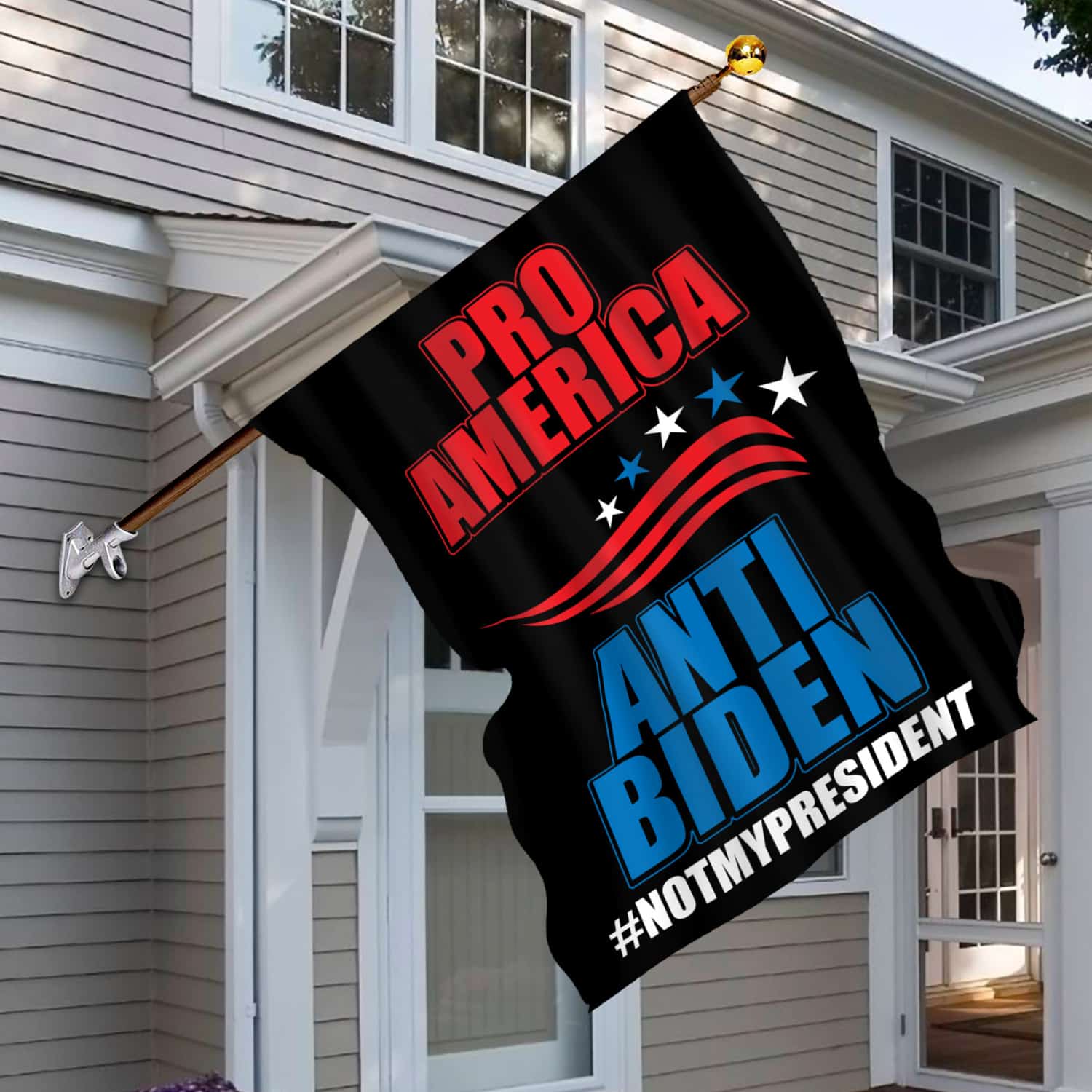 8MH. Pro Anti Biden 30x40 House Flag Mockup 6