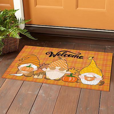 Alternative view of Thanksgiving Gnomes Fall Welcome Indoor Doormat - Pumpkin Thanksgiving Autumn Outdoor Door Mat