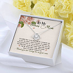 To My Bonus Mom Thank You For Loving Me As Your Own Love Knot Necklace - Step Mom Stepmother Gifts To My Bonus Mom Thank You For Loving Me As Your Own Love Knot Necklace - Step Mom Stepmother Gifts