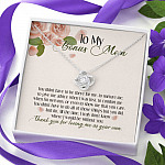 To My Bonus Mom Thank You For Loving Me As Your Own Love Knot Necklace - Step Mom Stepmother Gifts To My Bonus Mom Thank You For Loving Me As Your Own Love Knot Necklace - Step Mom Stepmother Gifts